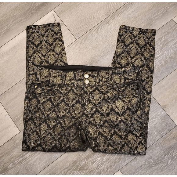 Thalia Sodi Denim - Thalia Sodi  Black and Gold Jeans